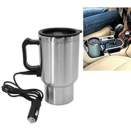 – 50%HOT Journey mug lootloTravel espresso mug lootlocar espresso mugcar espresso mug Heated Stainless Metal Automotive Espresso Mug With Charger & USB to be used with Laptop computer too!