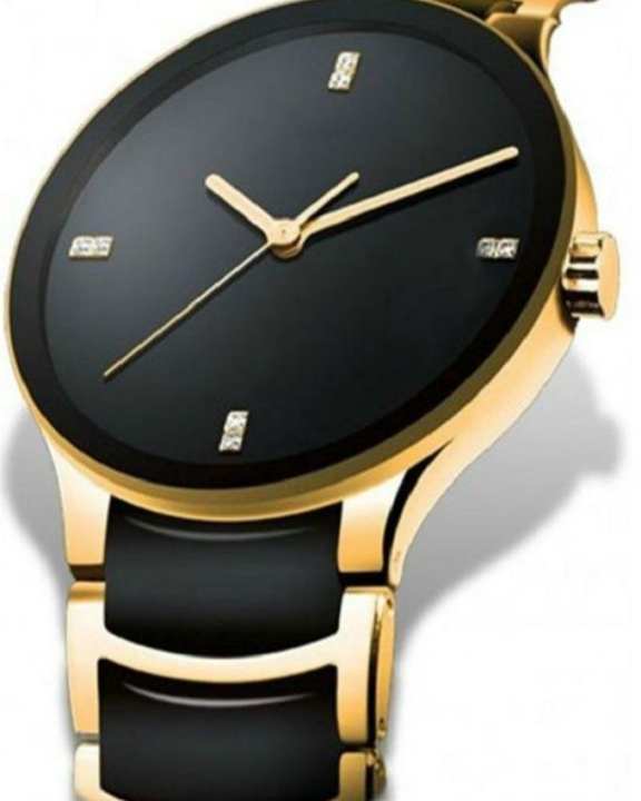 Men’s Two Tone Golden Black Chain Watch