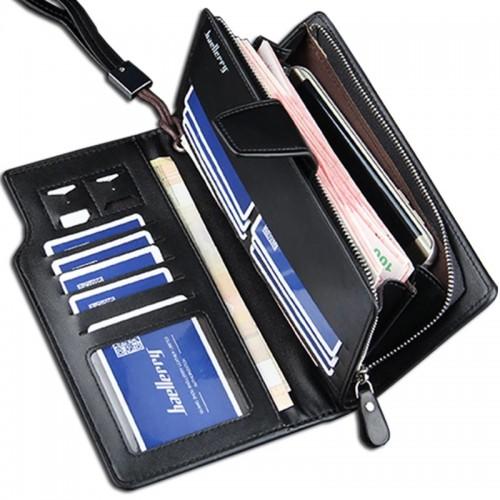 Fashion Top Quality Leather Long Wallet for Men