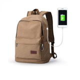 15.6 Inch Laptop Cloth Backpack With Usb Charging Port
