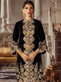 ANAYA By Kiran Chaudhry Embroidered Unstitched 3 Piece Suit AK-04 MIDNIGHT