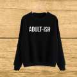 Black adult ish Printed Sweat Shirt For Girls & Women