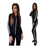 Black Fleece Tracksuit For Women