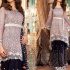 Printed Embroidered Top ladies suit