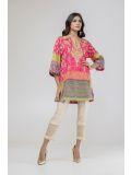 Printed Embroidered Top ladies suit