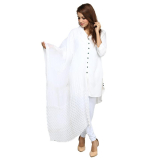 Sim Sim Crush Dupatta for Women CCDF0009 White